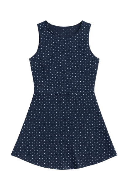 Dot Flare Polka Dot Mini Dress