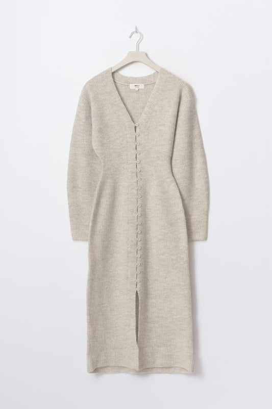 Shaped Knitted Cardigan Dress