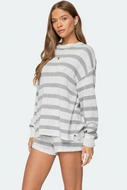 Olivia Knit Striped Set