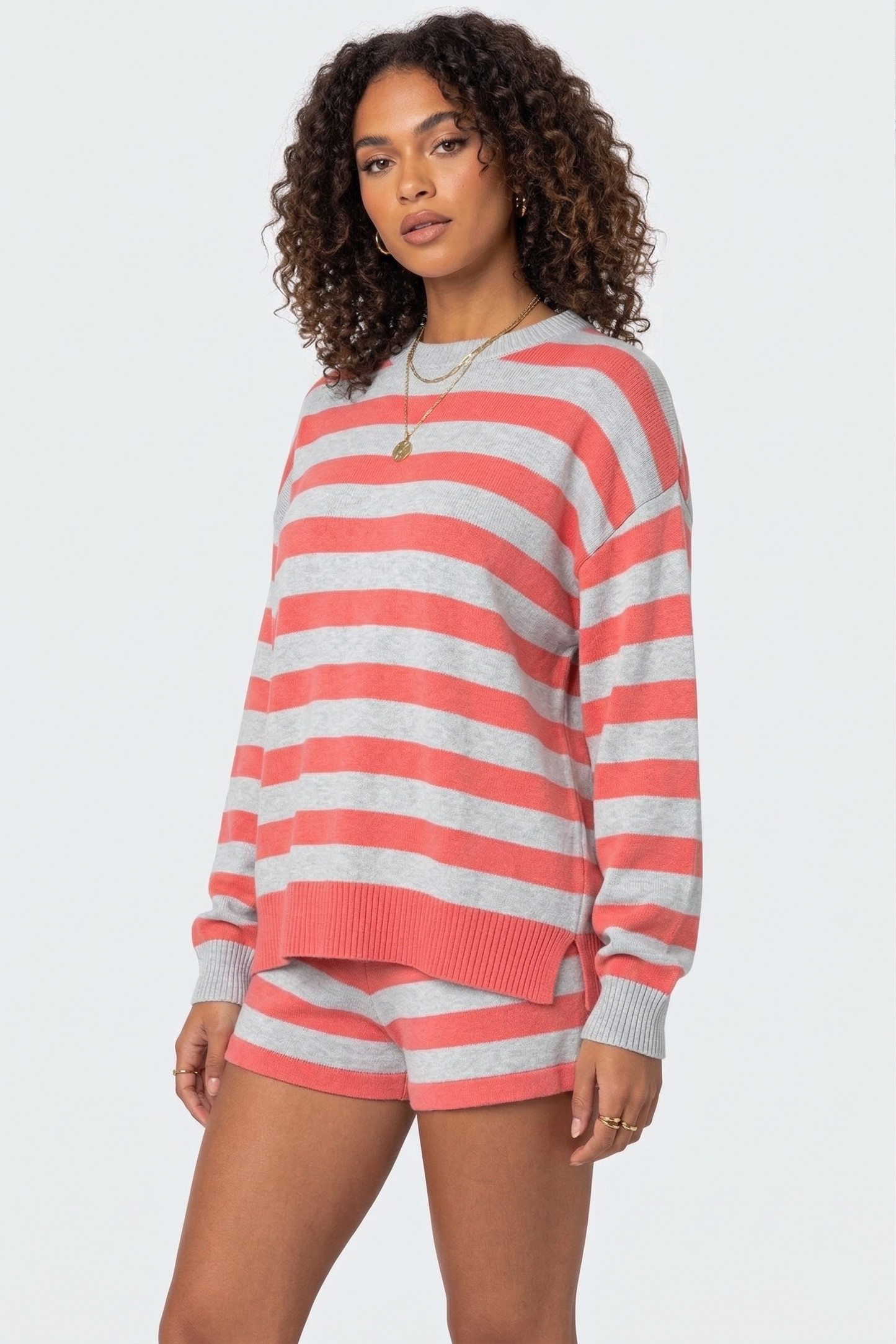 Olivia Knit Striped Set