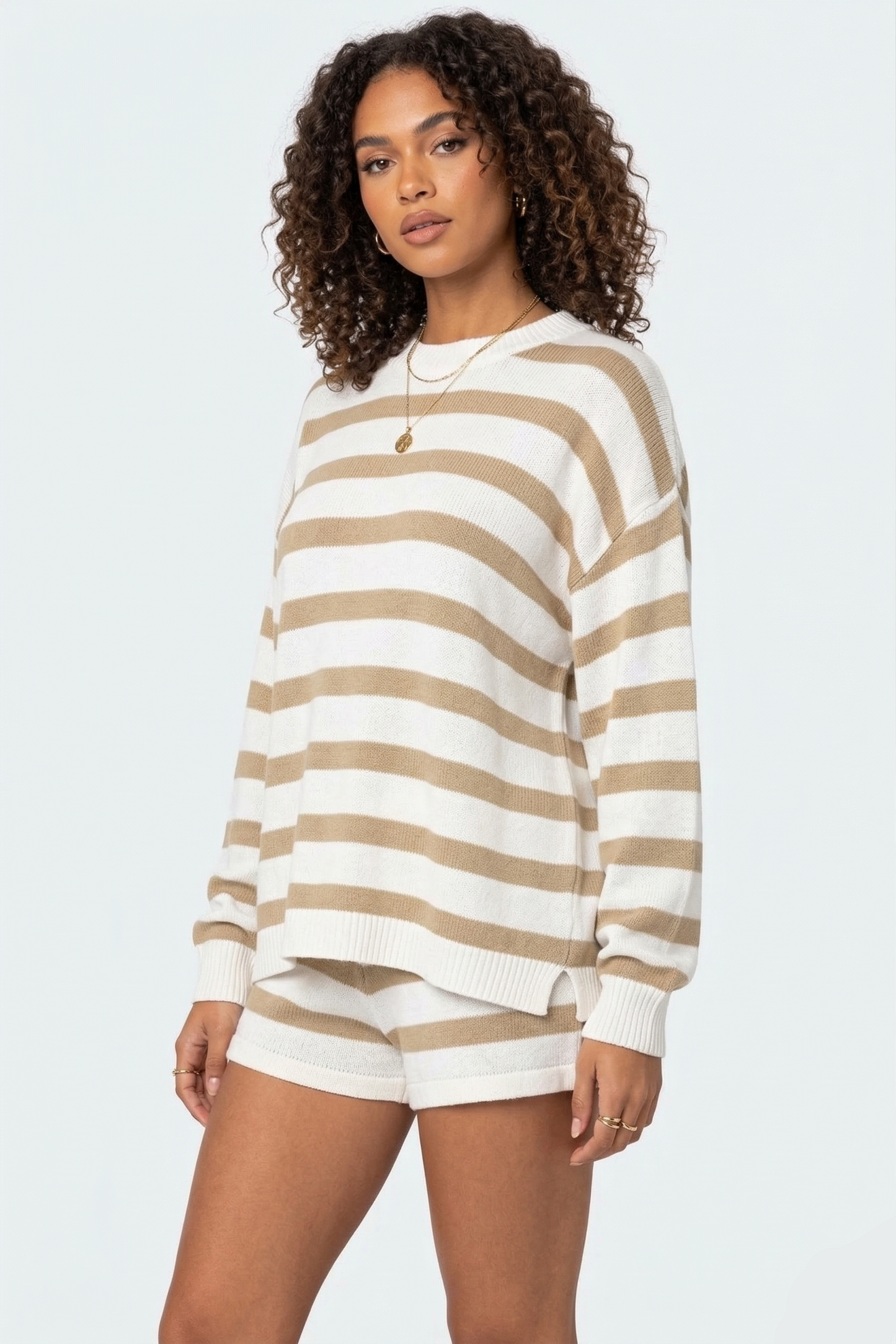 Olivia Knit Striped Set