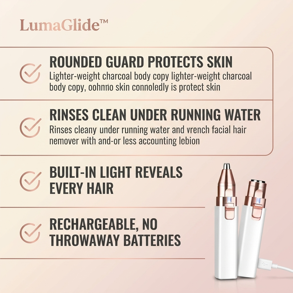 The LumaGlide™ 2-in-1 Facial Trimmer & Brow Shaper