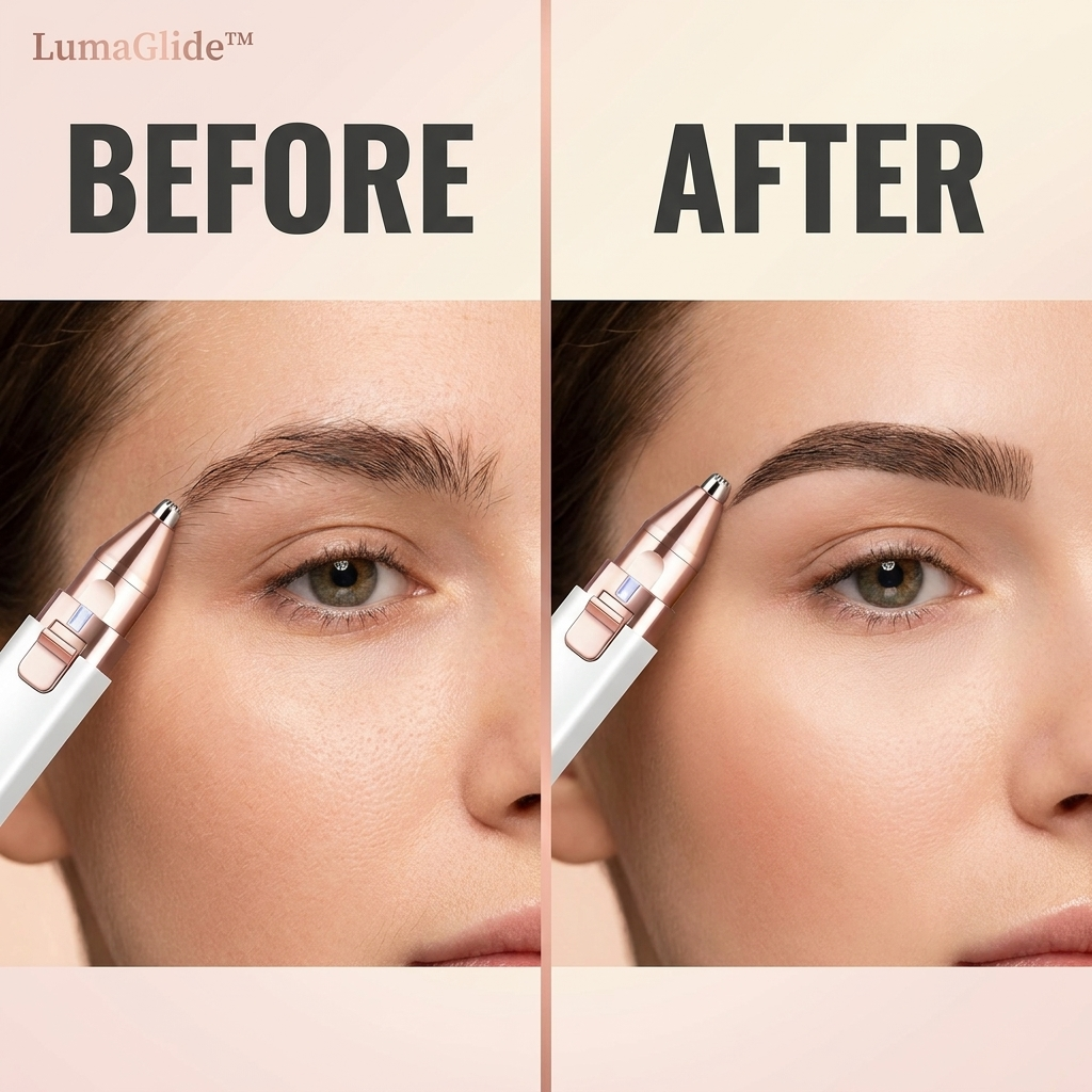 The LumaGlide™ 2-in-1 Facial Trimmer & Brow Shaper
