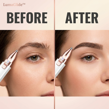 The LumaGlide™ 2-in-1 Facial Trimmer & Brow Shaper