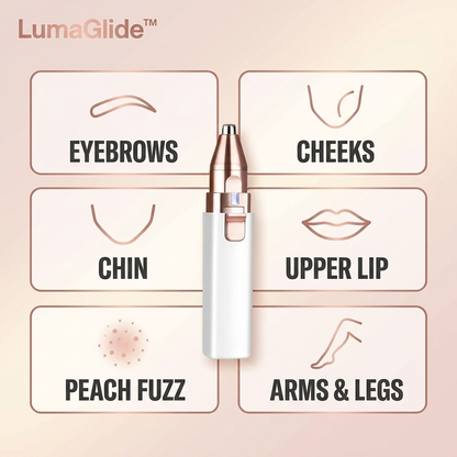 The LumaGlide™ 2-in-1 Facial Trimmer & Brow Shaper