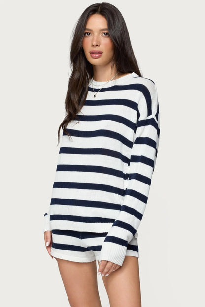 Olivia Knit Striped Set