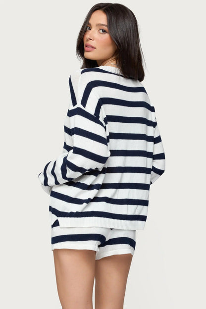 Olivia Knit Striped Set