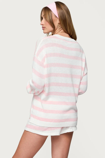 Olivia Knit Striped Set