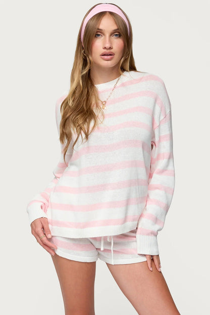 Olivia Knit Striped Set